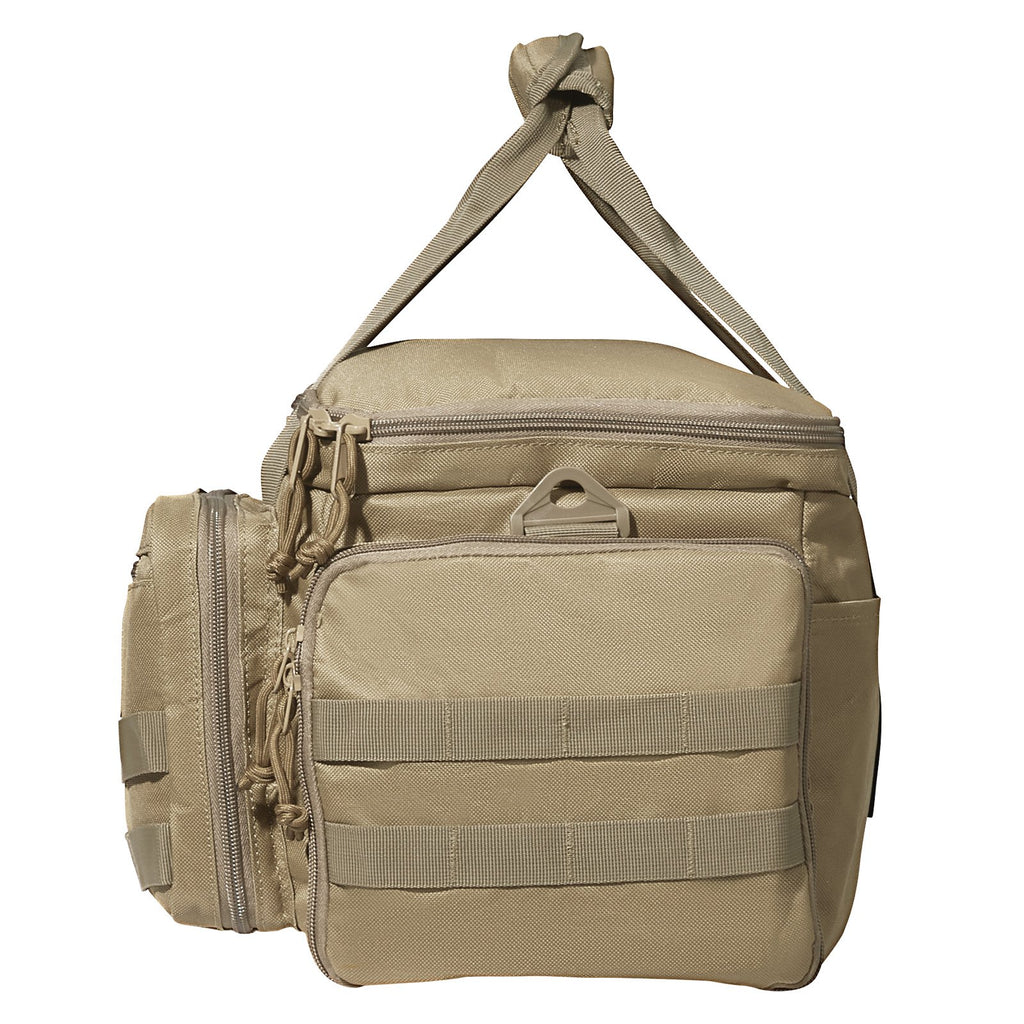 Tactical Gun Range Bag for 4 Pistols – Molle Shoulder Bag with Removable Dividers