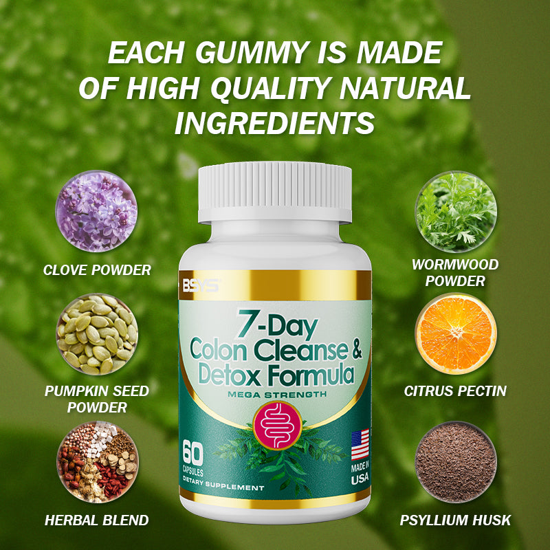 7-Day Colon Cleanse Detox Formula Capsules – AdriaPulse