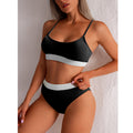 High Waist Bikini Bademode Damen Badeanzug Neuer Push Up Biquini Gerippter Badeanzug Damen Sexy High Cut Bikini Set