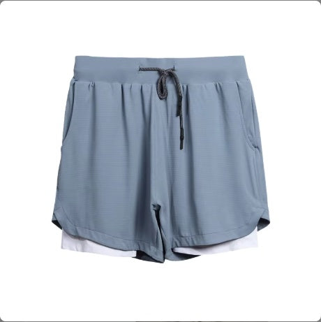 Men's 2-In-1 Gym Shorts – Quick Dry Breathable Running Fitness Shorts