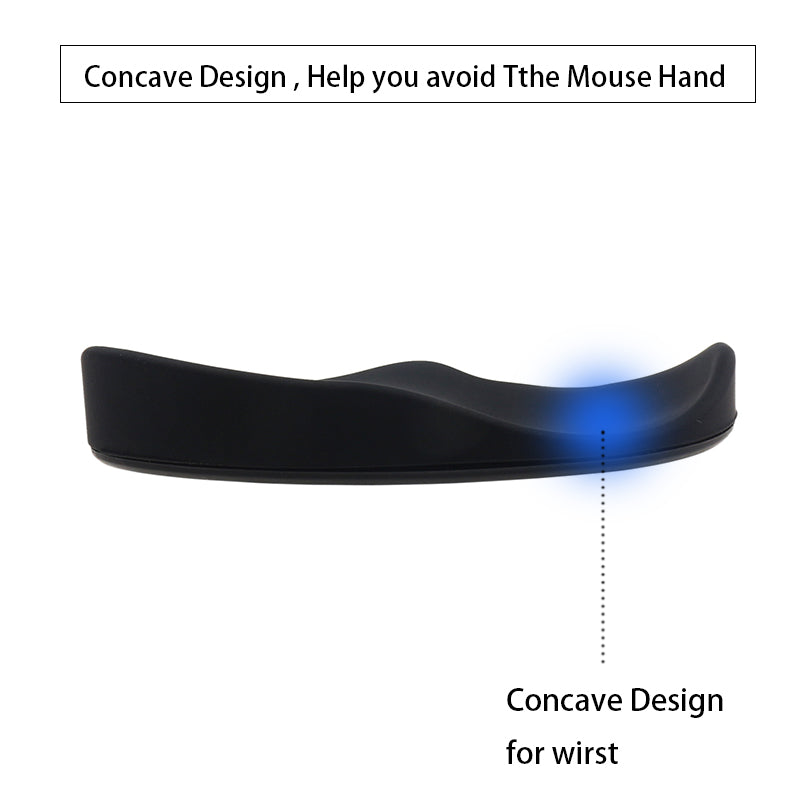 Repose-poignet ergonomique pour souris – Tapis de soutien antidérapant en gel de silicone