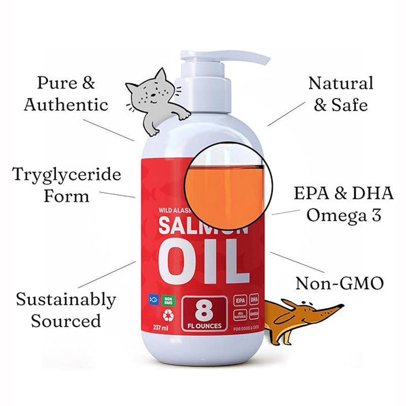 Pet Fish Oil Supplement – Omega-3 for Cat & Dog Coat Health | 300g