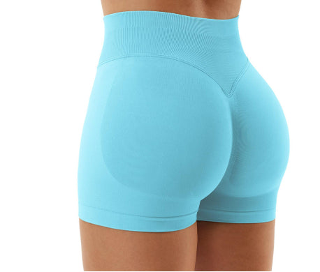 High-Waist Yoga Shorts Women's Seamless Hip-Lift Fitness Shorts – AdriaPulse
