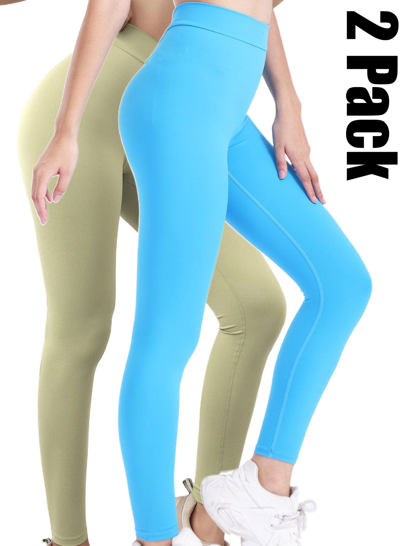Women's 2-Pack High Waist Tummy Control Leggings Color Pack 1 AdriaPulse