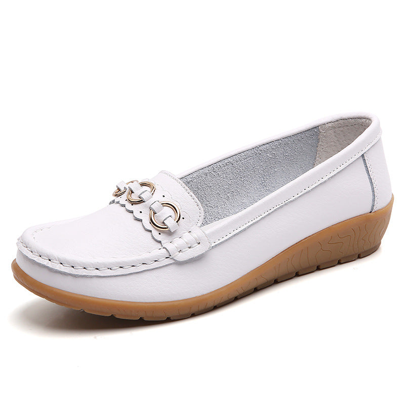 Maternity Wedge Shoes – Plus Size Slip-On Driving Shoes for Pregnancy, Spring & Autumn