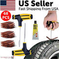 68-Piece Tire Repair Kit – DIY Flat Tire Plug Patch for Car, Truck & Motorcycle