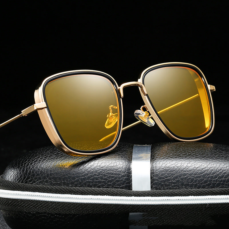 Steampunk Square Sunglasses | UV400 Vintage Metal Frame – 8 Styles