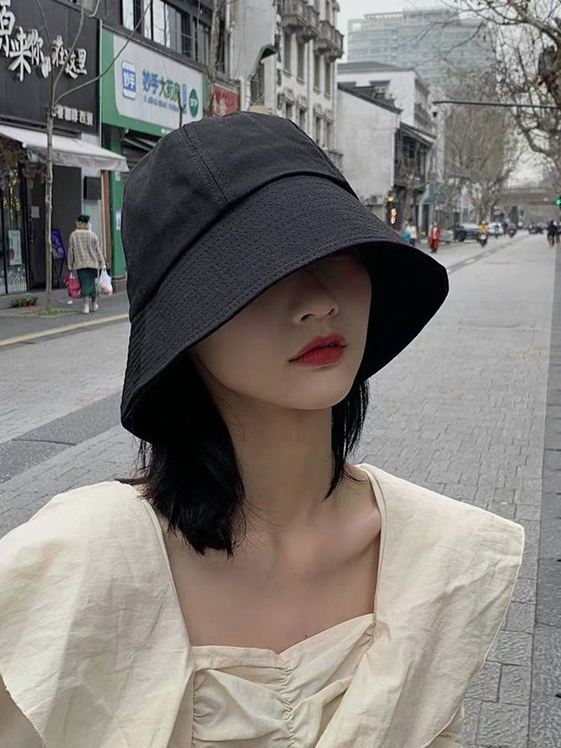 Denim Bucket Hat – Unisex Fisherman Hat in Black, Blue & Smalt