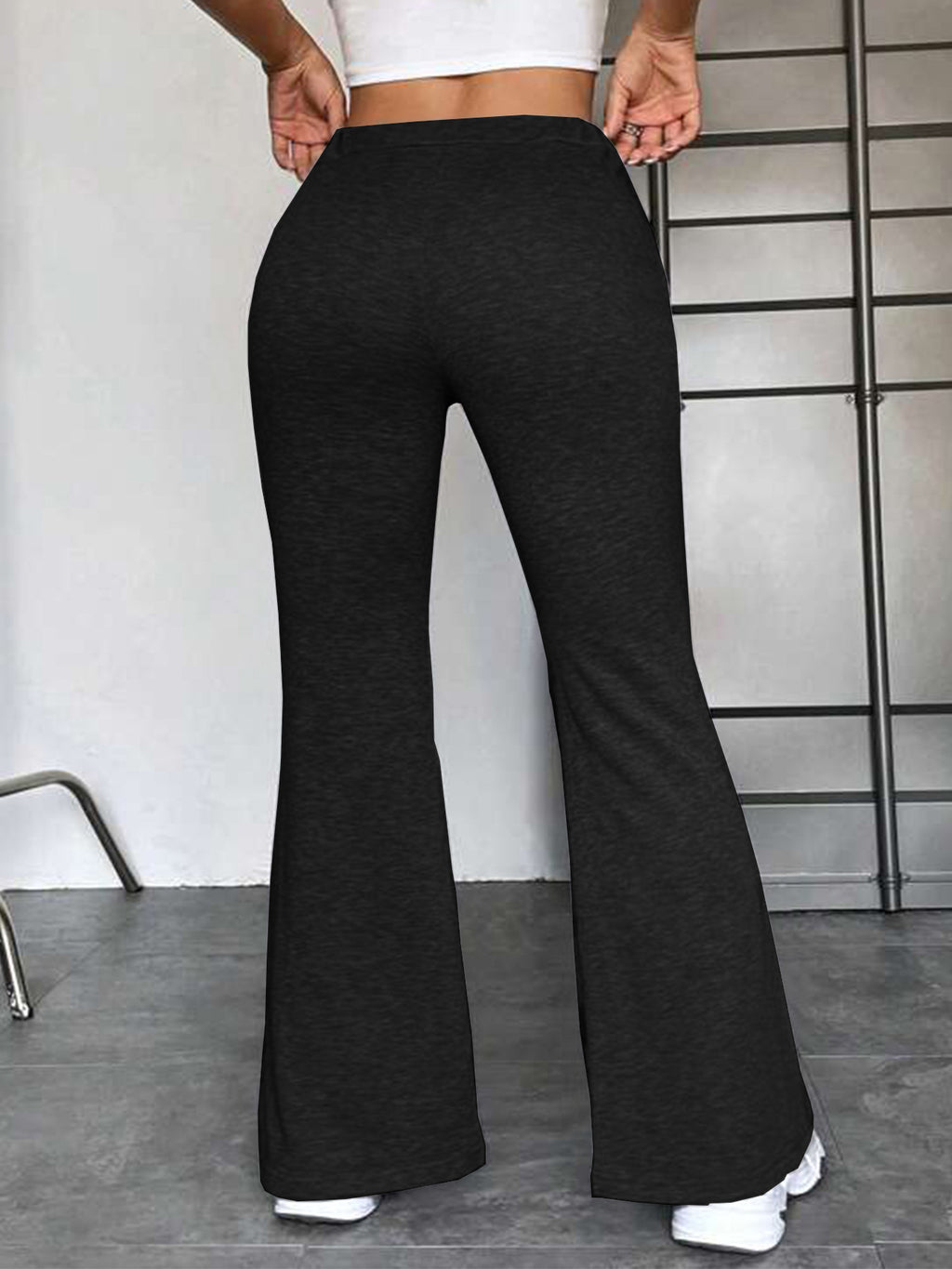  Women's Flared Yoga Pants Black – AdriaPulse