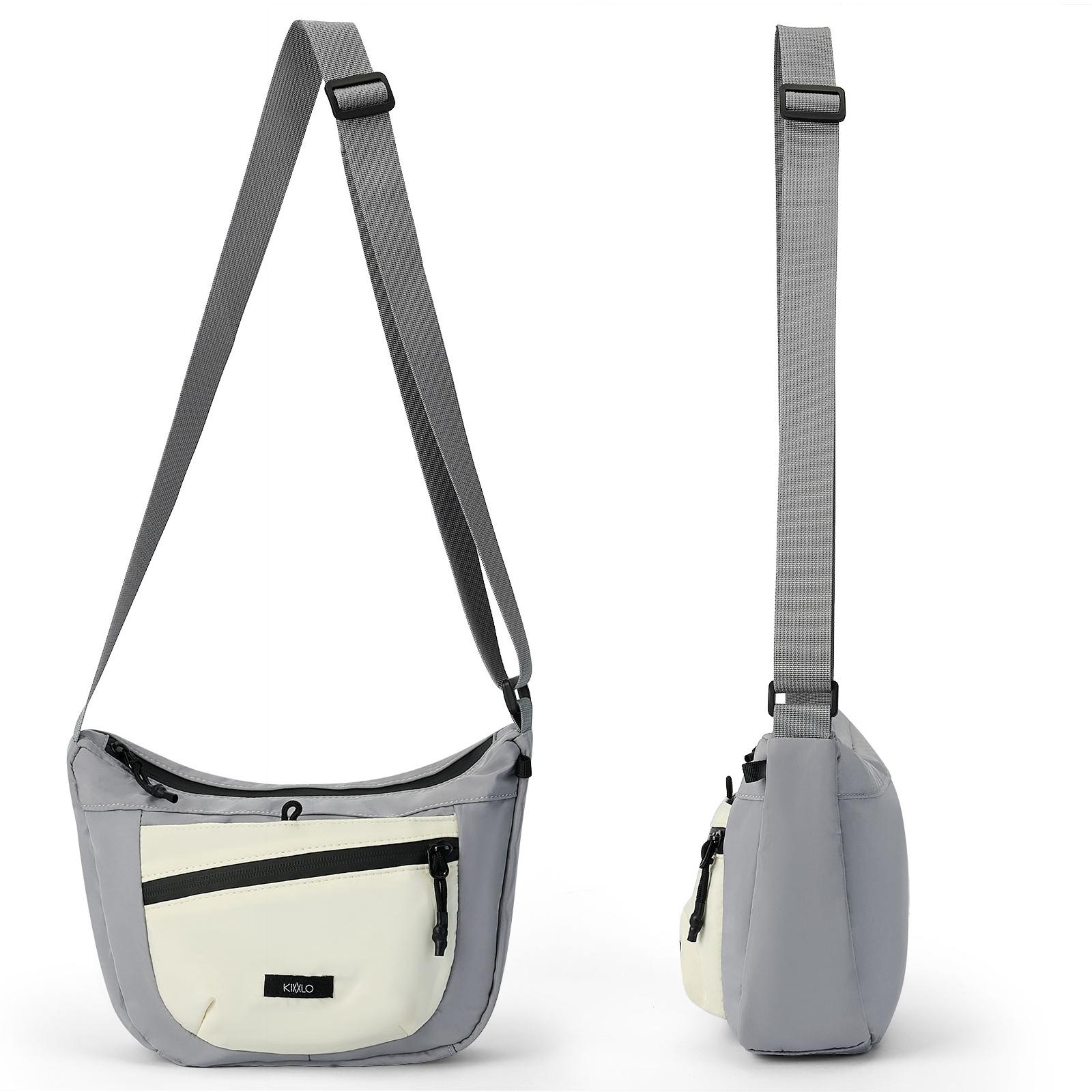 Women's Large Crossbody Shoulder Bag – Solid Color Commuter Bag for Work & School