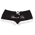 Shorts taille haute Y2K grunge gothique – Imprimé polyester style urbain