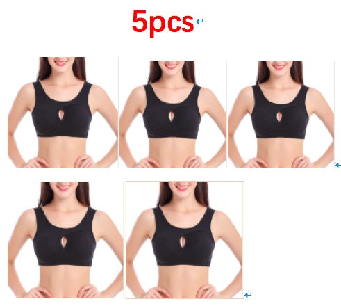 Plus Size Wire-Free Cotton Bra With Removable Padding