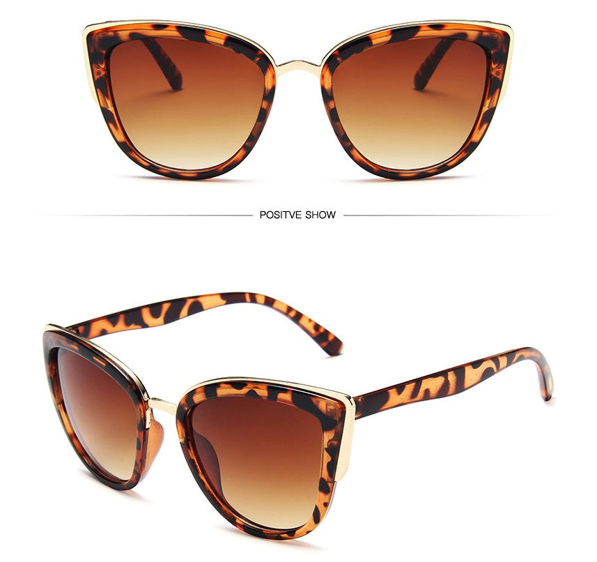 Retro Cat-Eye-Sonnenbrille | Vintage Vollrand – 3 Farben