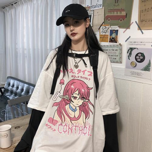Faux t-shirts imprimés à manches longues
