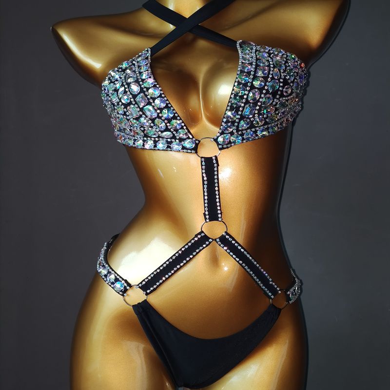 Diamond Chain Bikini Set – Glamour Swimsuit