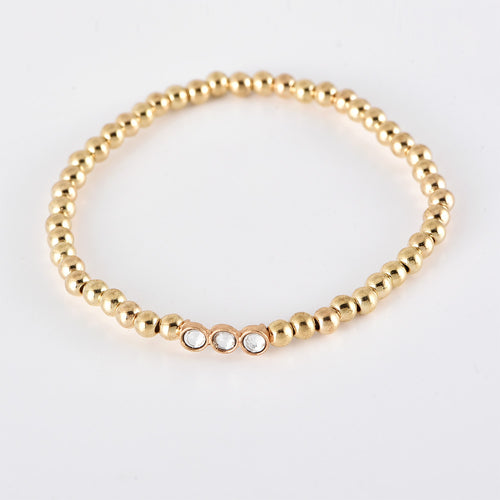 Ensemble de Bracelets Joncs en Diamant – Bijoux Géométriques en Alliage Doré pour Femme