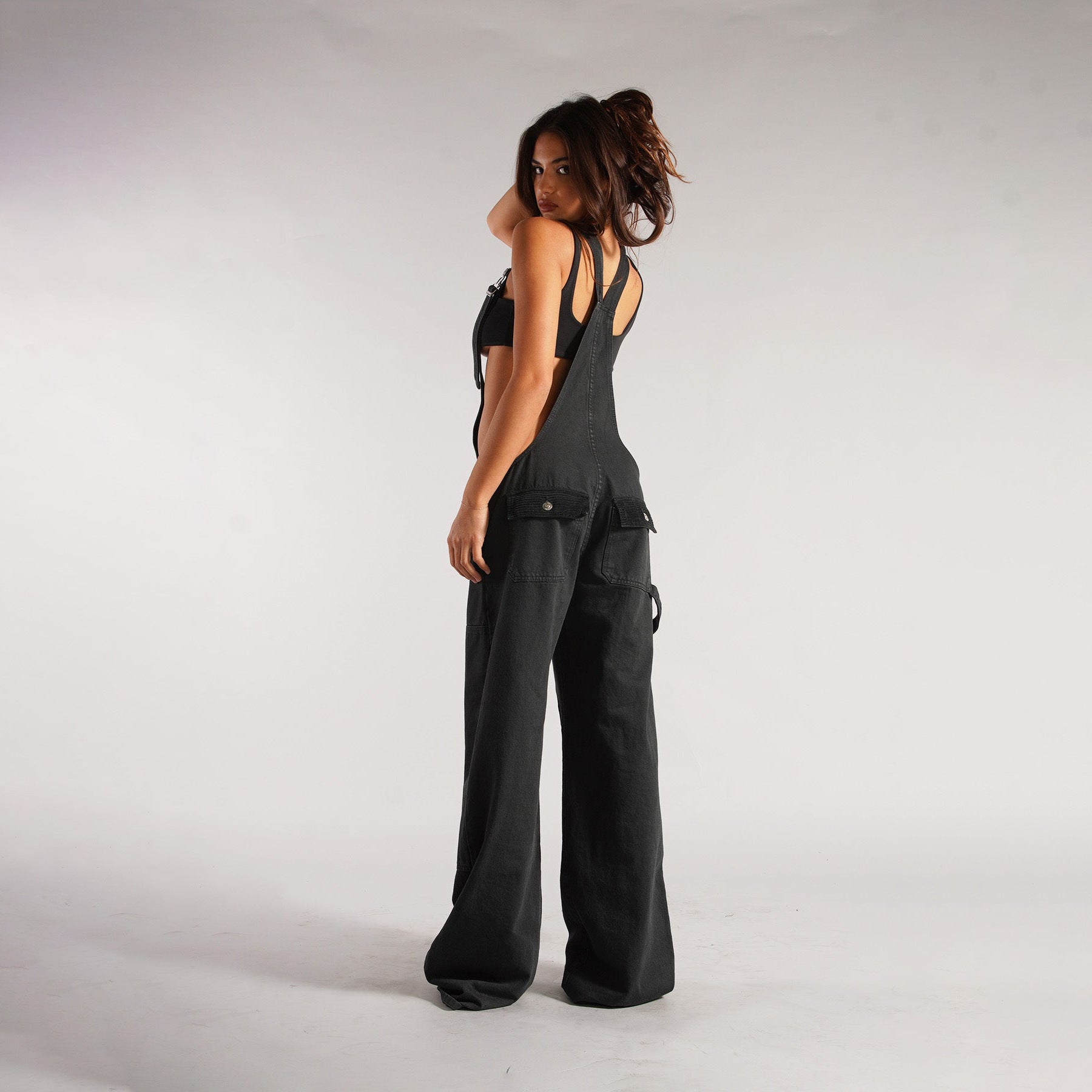 Salopette en jean à fermeture éclair Y2K avec poches, combishort à bretelles ample, streetwear, pantalon en jean, vêtements pour femmes