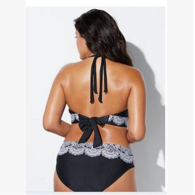 Bedruckter Split-Bikini