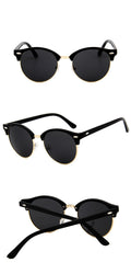 Retro Metal Sunglasses | UV400 Resin Lens – 9 Mercury Colors