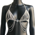Strass-Quasten Bikini Body Chain Set – Sexy Strand-BH & Unterhosen Schmuck