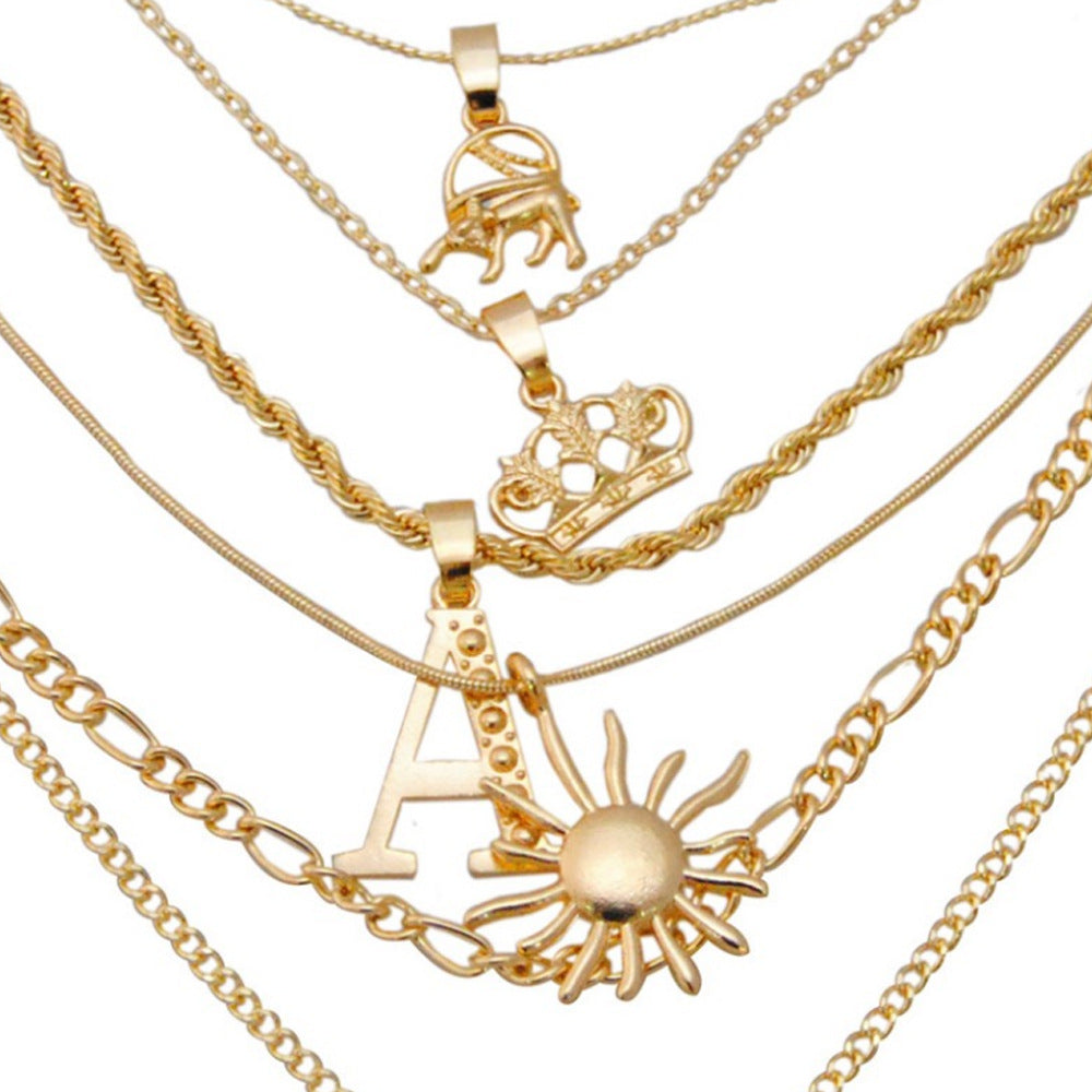 Egyptian Pharaoh Pendant Necklace – Vintage Alloy Statement Jewelry
