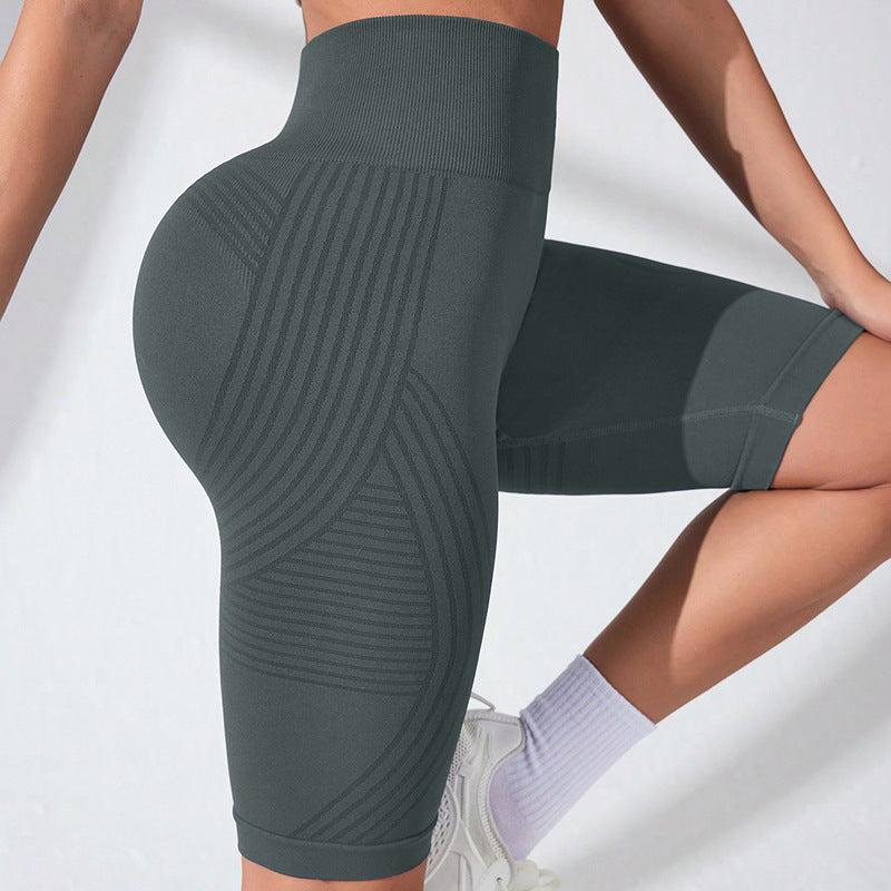 Women's Seamless High Waist Yoga Capri Pants Peacock – AdriaPulse