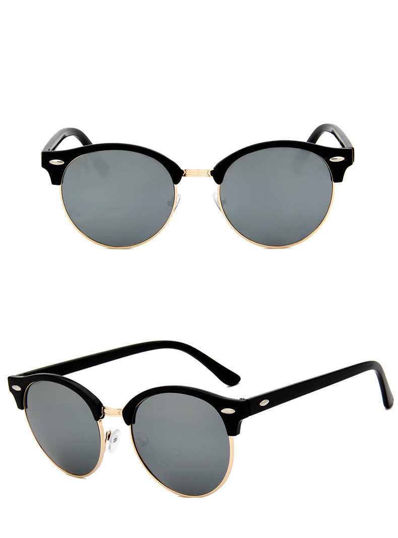 Retro Metal Sunglasses | UV400 Resin Lens – 9 Mercury Colors