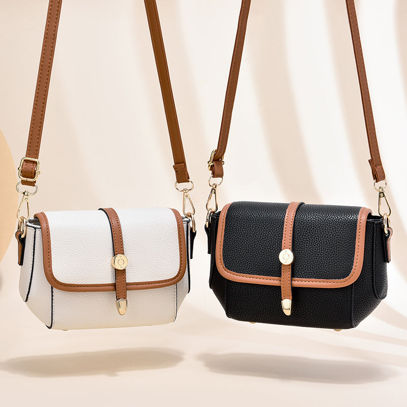 Fashion PU Leather Shoulder Bag for Women – Compact Everyday Handbag