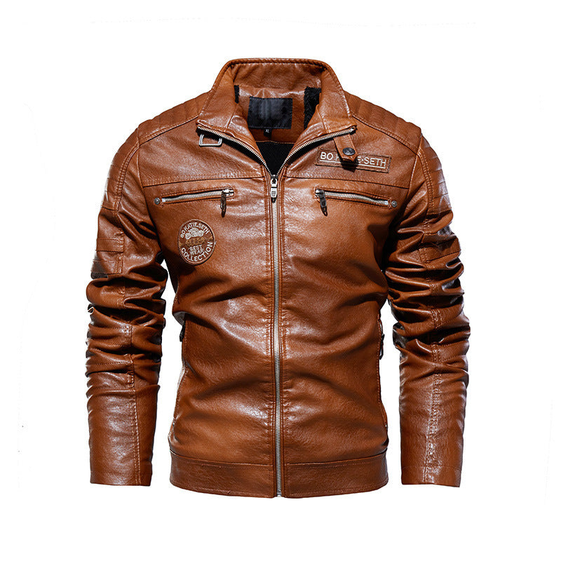 Motorcycle Leather Jacket – Hardman Plush Riding Coat for Men
