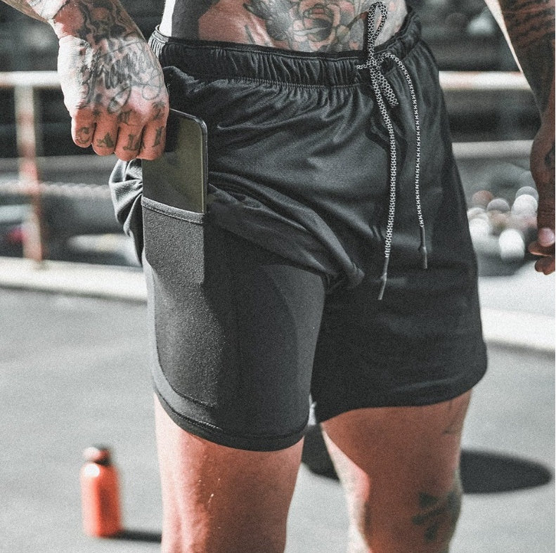 Kompressionsshorts mit Taschen