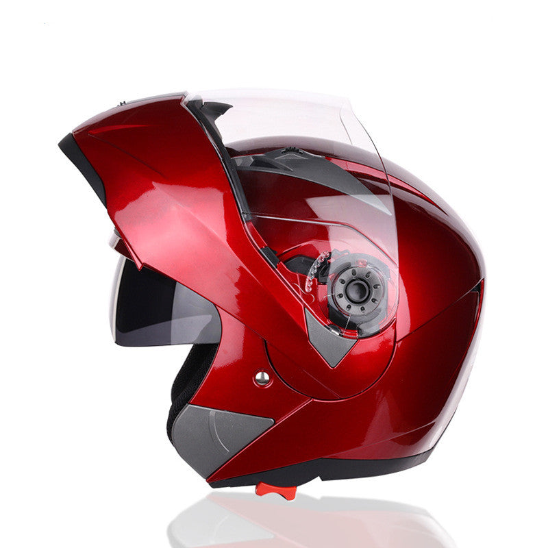 Premium full face motorcycle helmet in blue with durable plastic shell for street riding – AdriaPulse