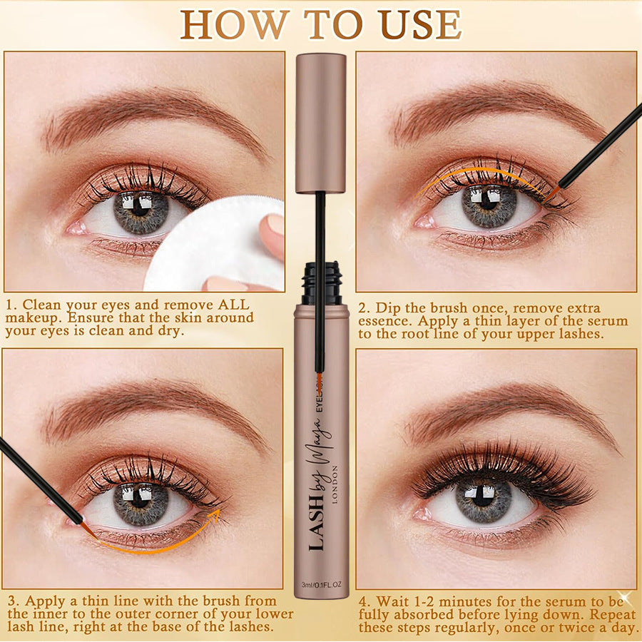 Eyelash Growth Serum Natural Lash Care Solution 3ml 1PCS – AdriaPulse