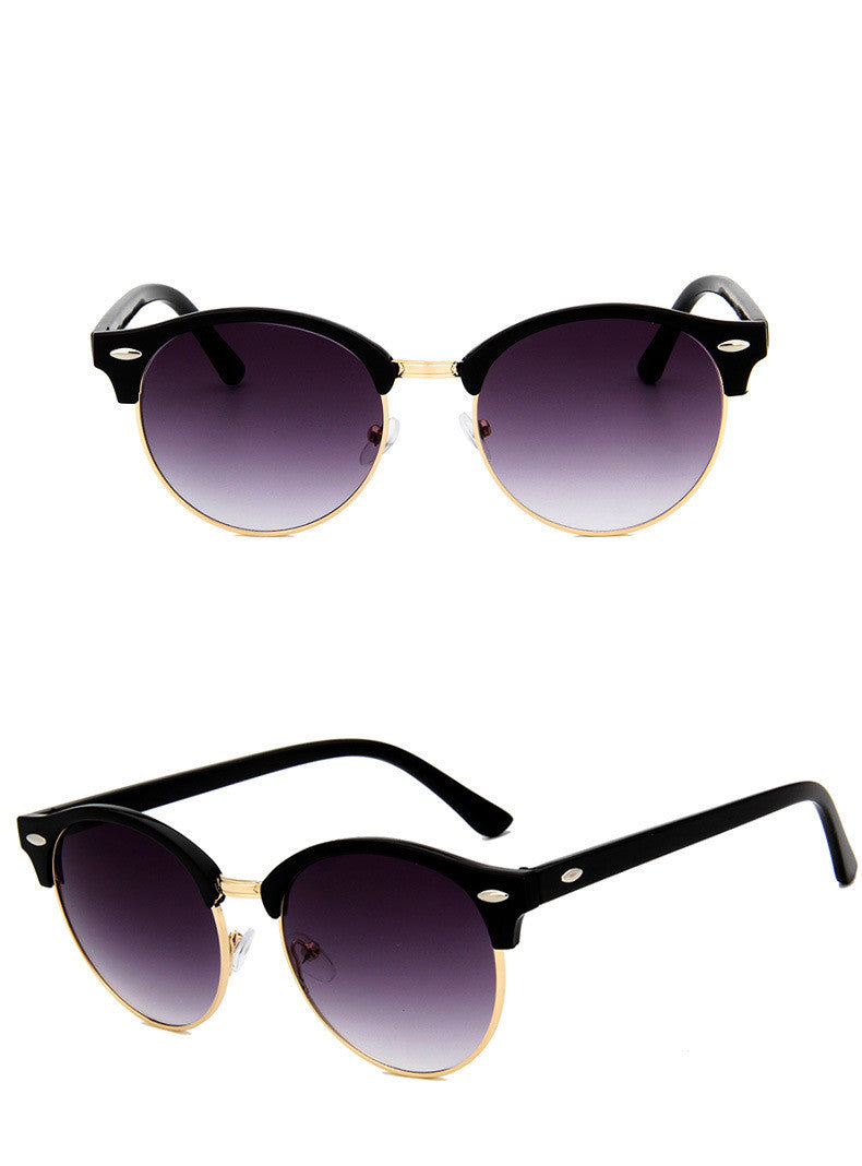 Retro Metal Sunglasses | UV400 Resin Lens – 9 Mercury Colors