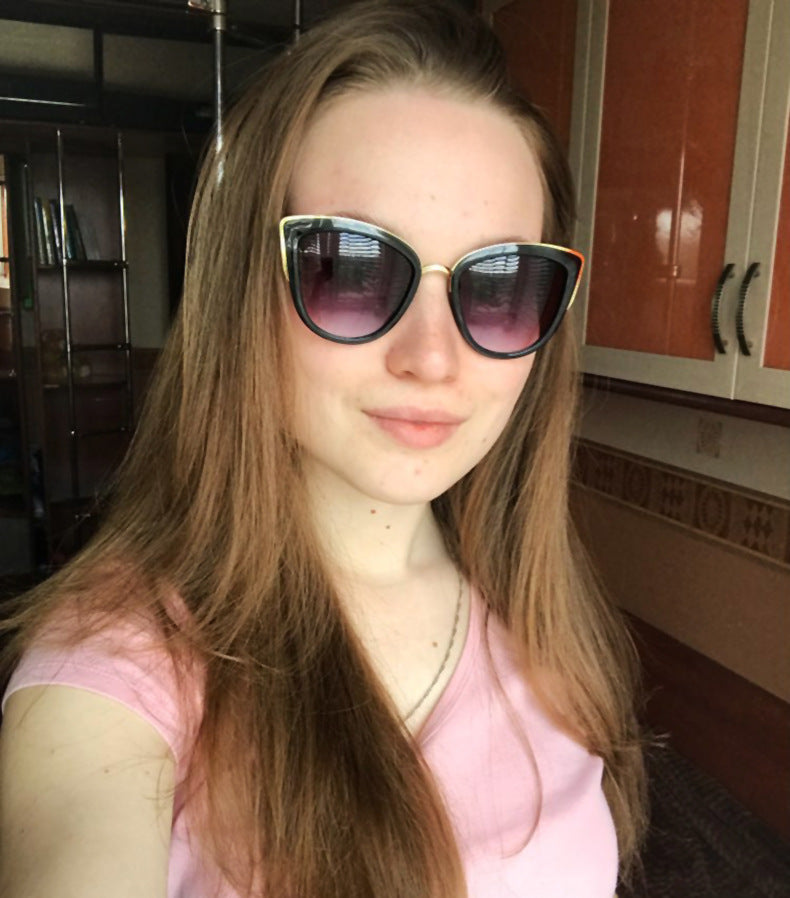 Retro Cat-Eye-Sonnenbrille | Vintage Vollrand – 3 Farben