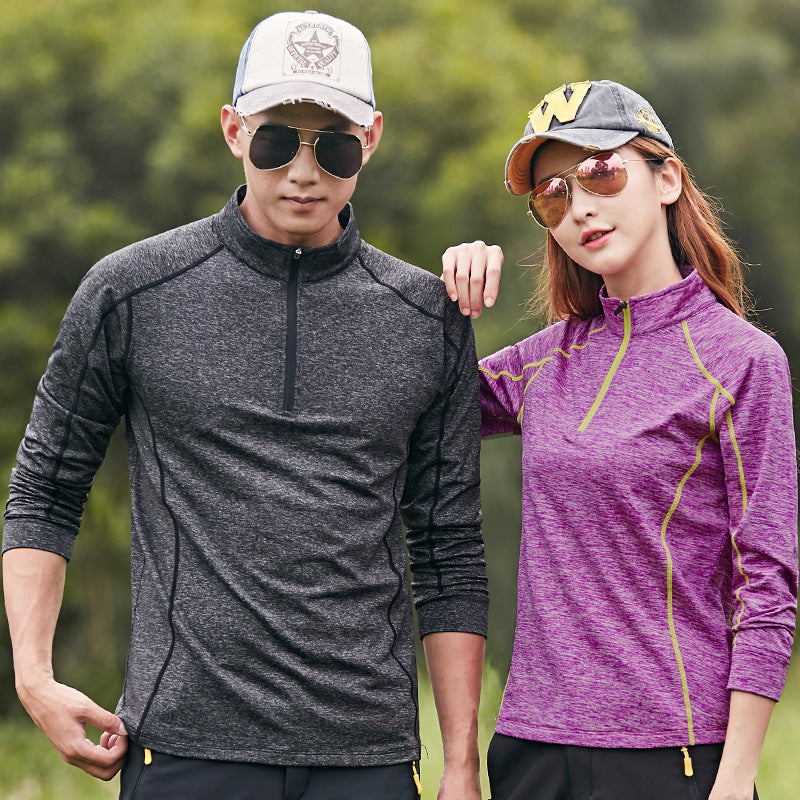 Couples Matching Warm Yoga Set – Long Sleeve Activewear for Women & Men – AdriaPulse