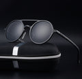 Polarized Round Sunglasses | Aluminum-Magnesium Vintage Frame – 5 Colors