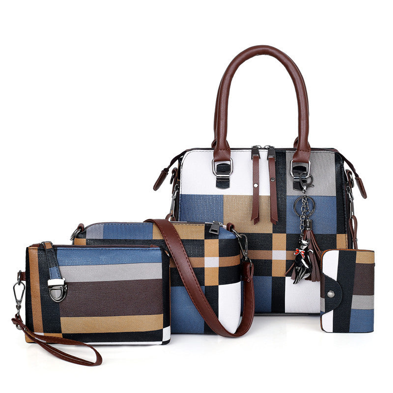 Women's Fabric Shoulder Bag – Multi-Function Tote & Crossbody Handbag