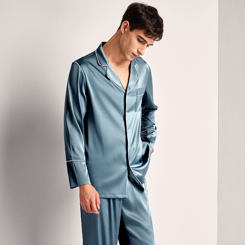 Luxury Silk Couples Pajama Set – Satin Smooth 100% Silk Sleepwear in Elegant Colors – AdriaPulse"
