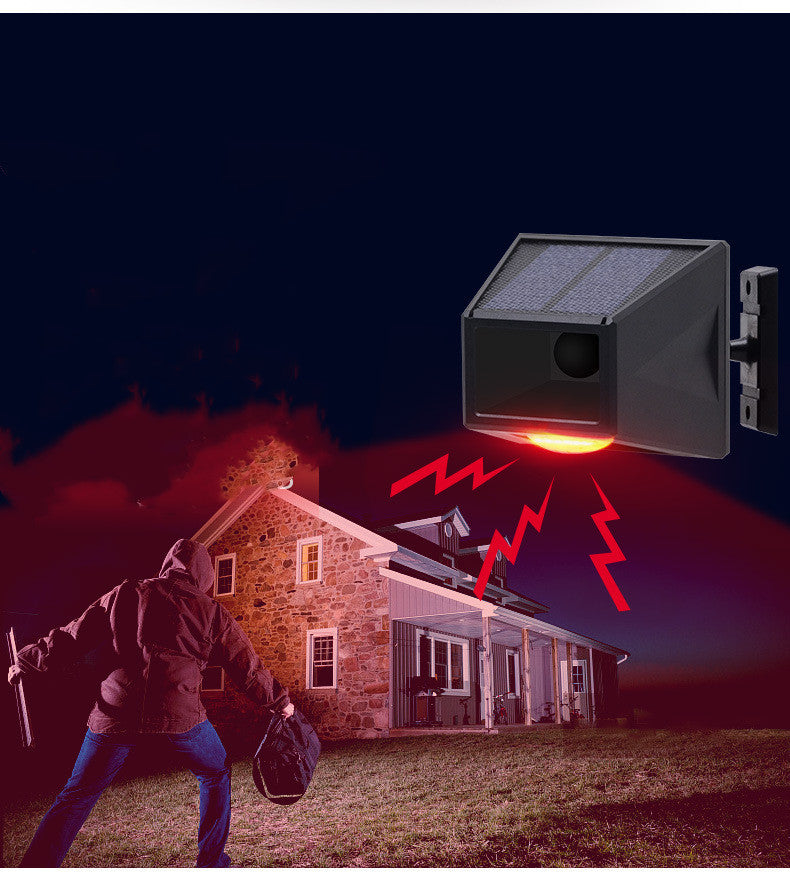 Solar-Infrarot-Körpersensor-Fernbedienungs-Alarmleuchte