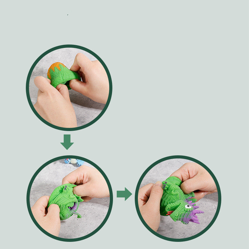 Flip The Dinosaur Egg Pinch Music Toy Decompression Artifact
