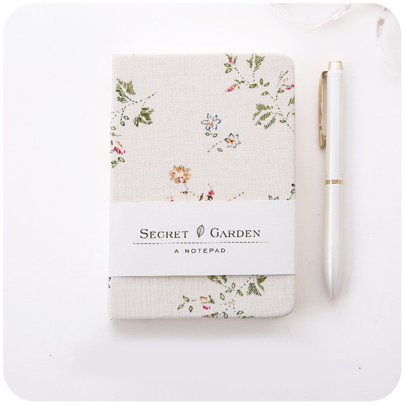 A6 Wire-Bound Notebook with Pen – Cloth Cover Diary & Journal for Women | 50 Sheets | 6 Colors