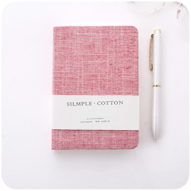 A6 Wire-Bound Notebook with Pen – Cloth Cover Diary & Journal for Women | 50 Sheets | 6 Colors