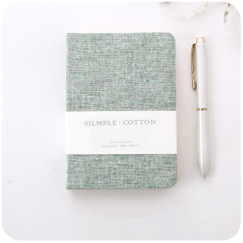 A6 Wire-Bound Notebook with Pen – Cloth Cover Diary & Journal for Women | 50 Sheets | 6 Colors