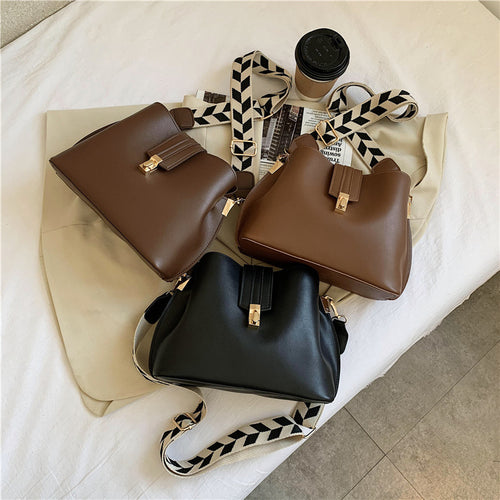 Boho Bucket Bag | Wide Strap Shoulder & Crossbody Bag – Festival Style