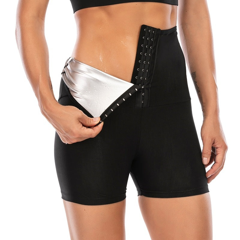 Women's Sauna Sweat Slimming Shorts Body Shaper – Black S | AdriaPulse