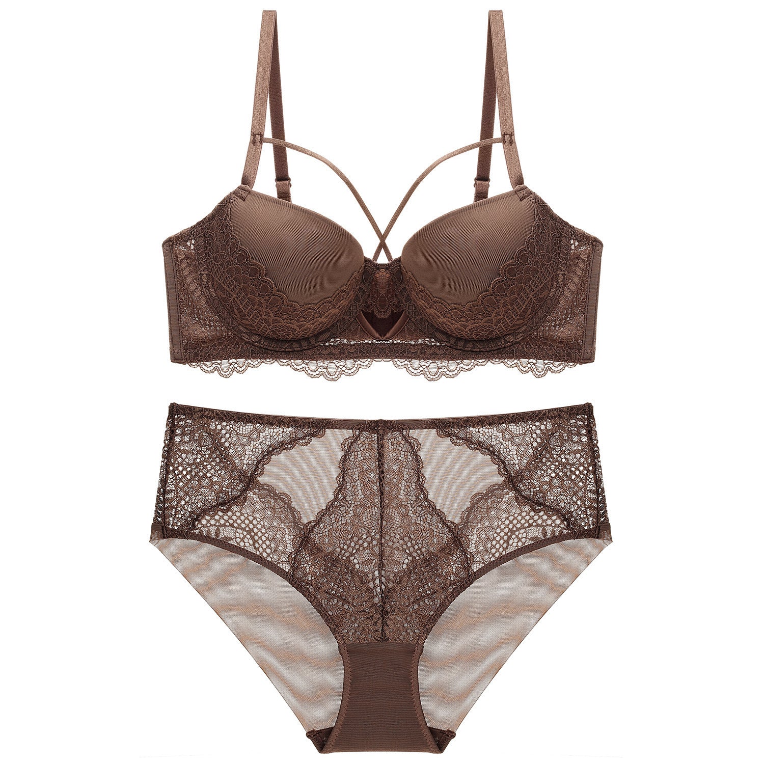 French Lace Underwire Bra Set | Hollow-Out Sexy Lingerie – Women