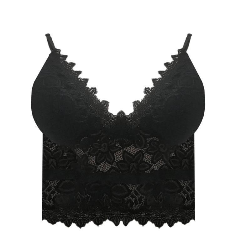 Women's Lace Bralette Lingerie Slip Dress – Black S | AdriaPulse