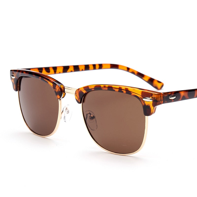 Retro Metal Sunglasses | UV400 Resin Lens – 9 Mercury Colors