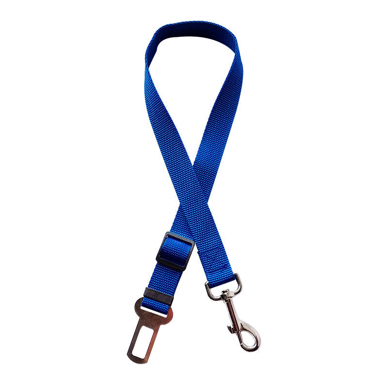 Pet Car Seat Belt – Adjustable Dog & Cat Harness with Safety Clip | 7 Colors