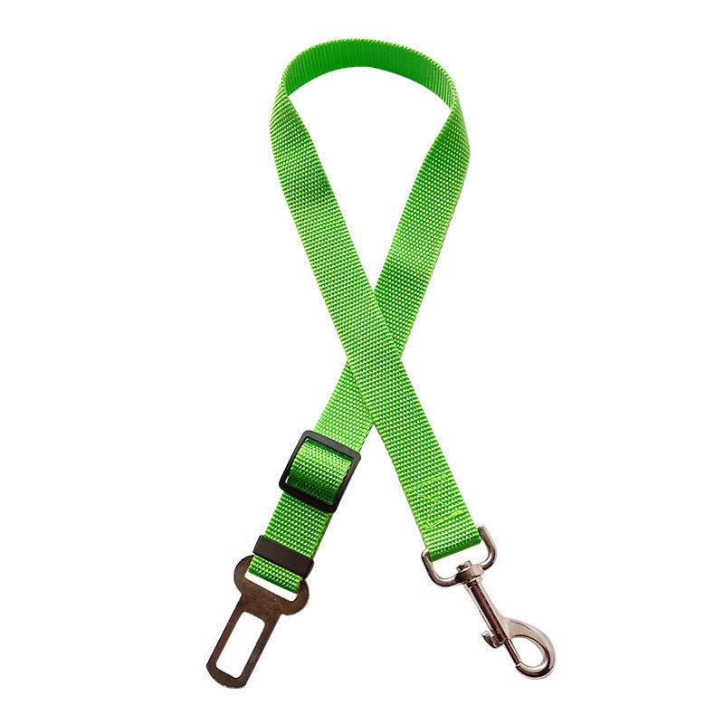 Pet Car Seat Belt – Adjustable Dog & Cat Harness with Safety Clip | 7 Colors